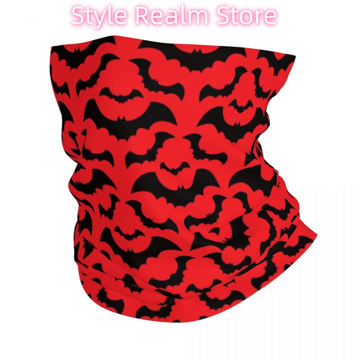 Neck Warmer Tube - Gótico bruxa morcegos padrão bandana pescoço
