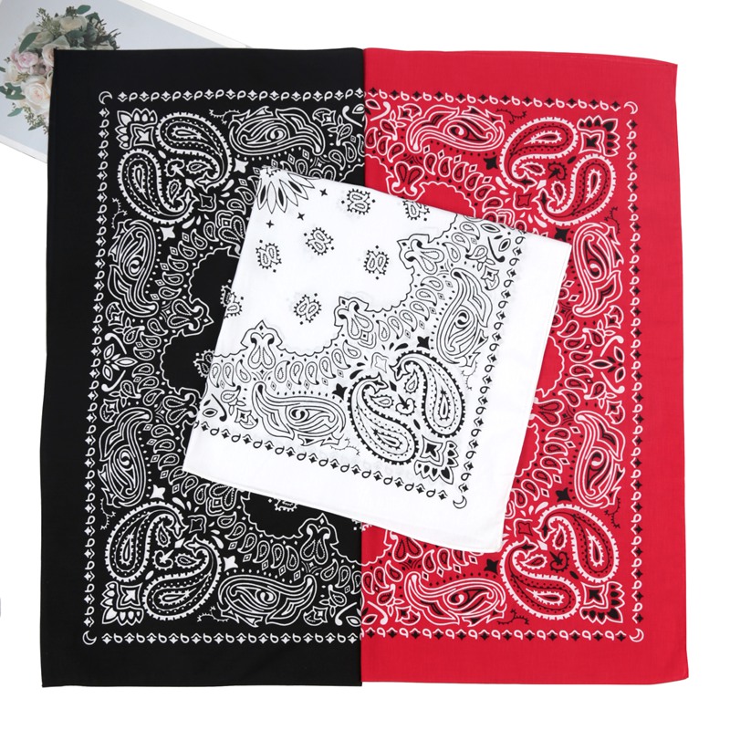Bandana Cotton - Lenço Bandana Grande Unissex 70*70cm em