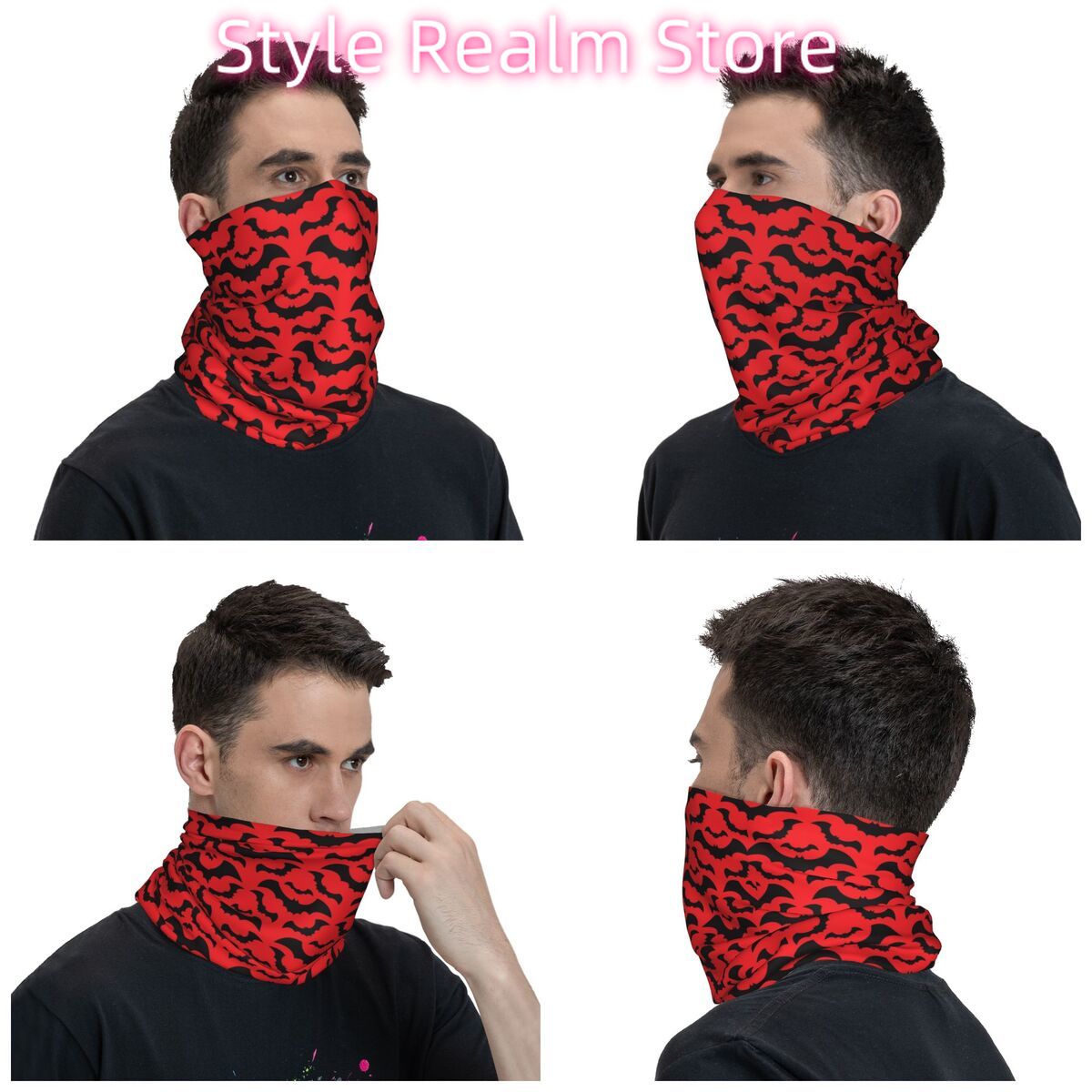 Gótico bruxa morcegos padrão b - Neck Warmer Tube avaliação e preço