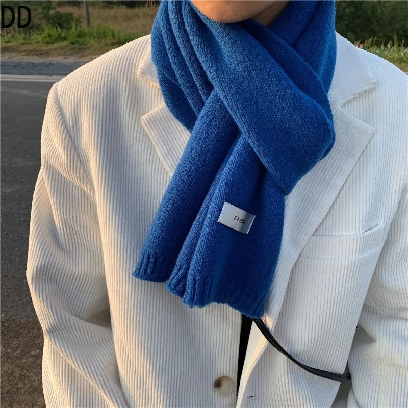 Simples chique sólido macio ca - Muffler Men Wool avaliação e preço