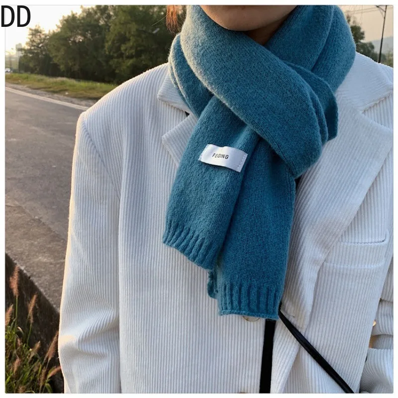 Simples chique sólido macio ca - Muffler Men Wool avaliação e preço