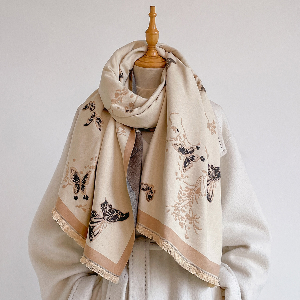 Cachecol Feminino de Imitação  - Pashmina Wrap Large avaliação e preço