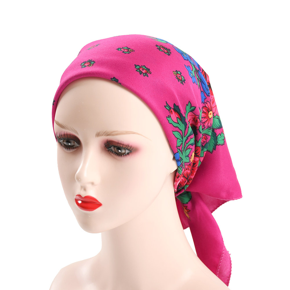 70*70cm estilo russo lenço qua - Bandana Cotton avaliação e preço