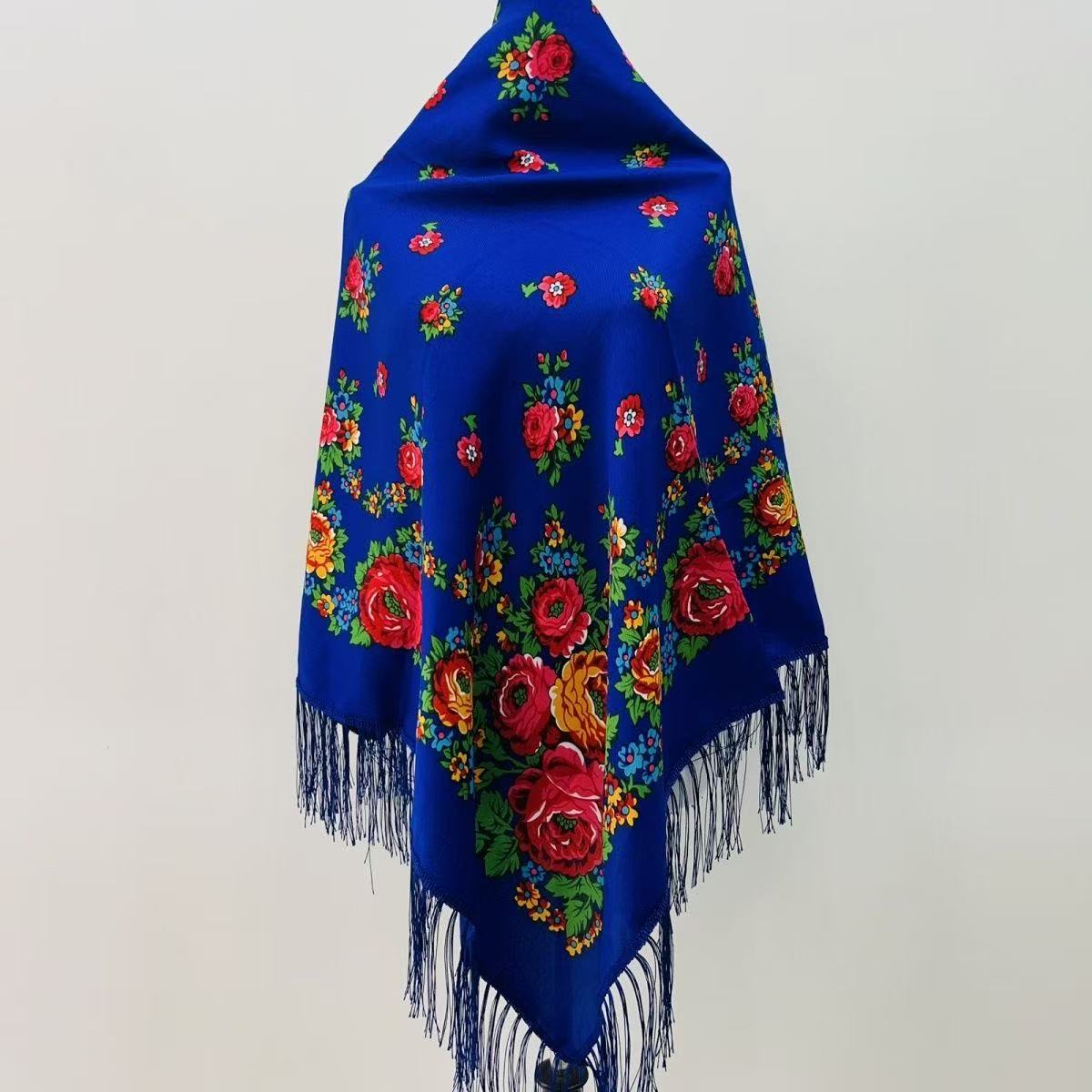 120*120cm luxo floral russo na - Bandana Cotton avaliação e preço
