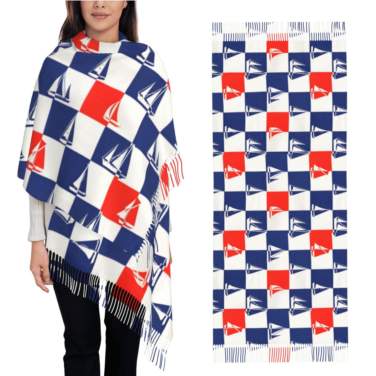 Navio à vela oceano cachecol o - Pashmina Wrap Large avaliação e preço