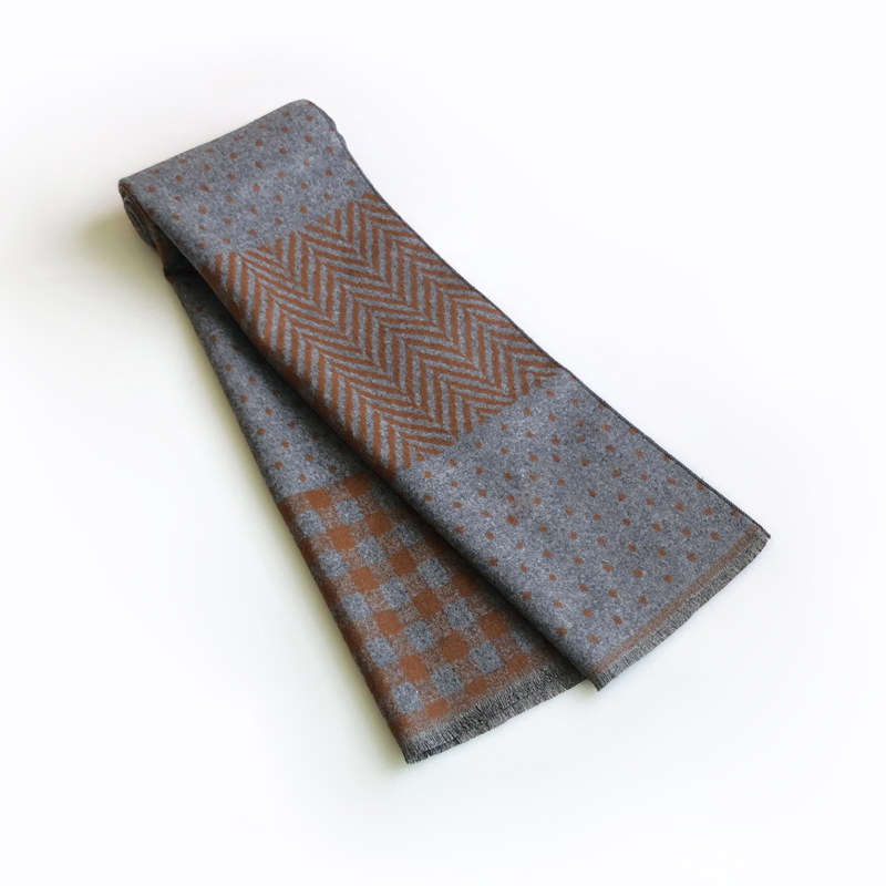 Lenço de caxemira masculino co - Muffler Men Wool avaliação e preço