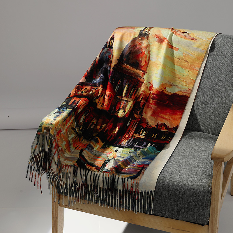 Marca de luxo pintura a óleo c - Muffler Men Wool avaliação e preço