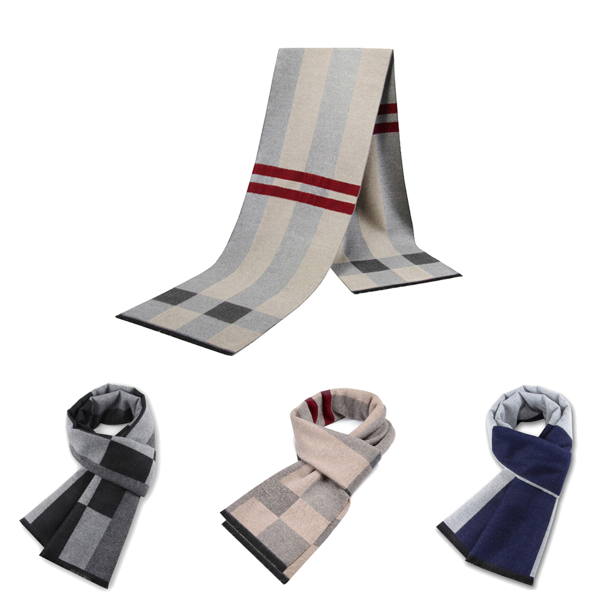 Lenço masculino para homem inv - Muffler Men Wool avaliação e preço