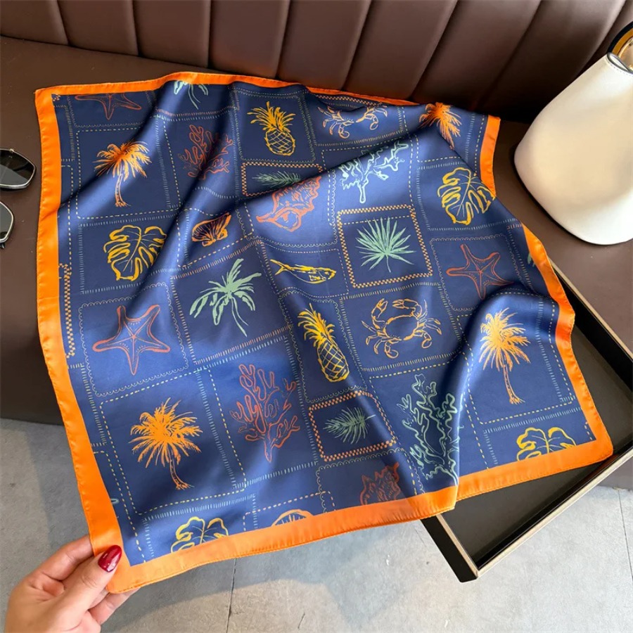 Lenço Quadrado de Seda Estampa - Bandana Cotton avaliação e preço