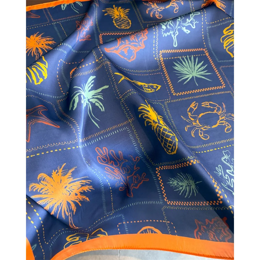Lenço Quadrado de Seda Estampa - Bandana Cotton avaliação e preço